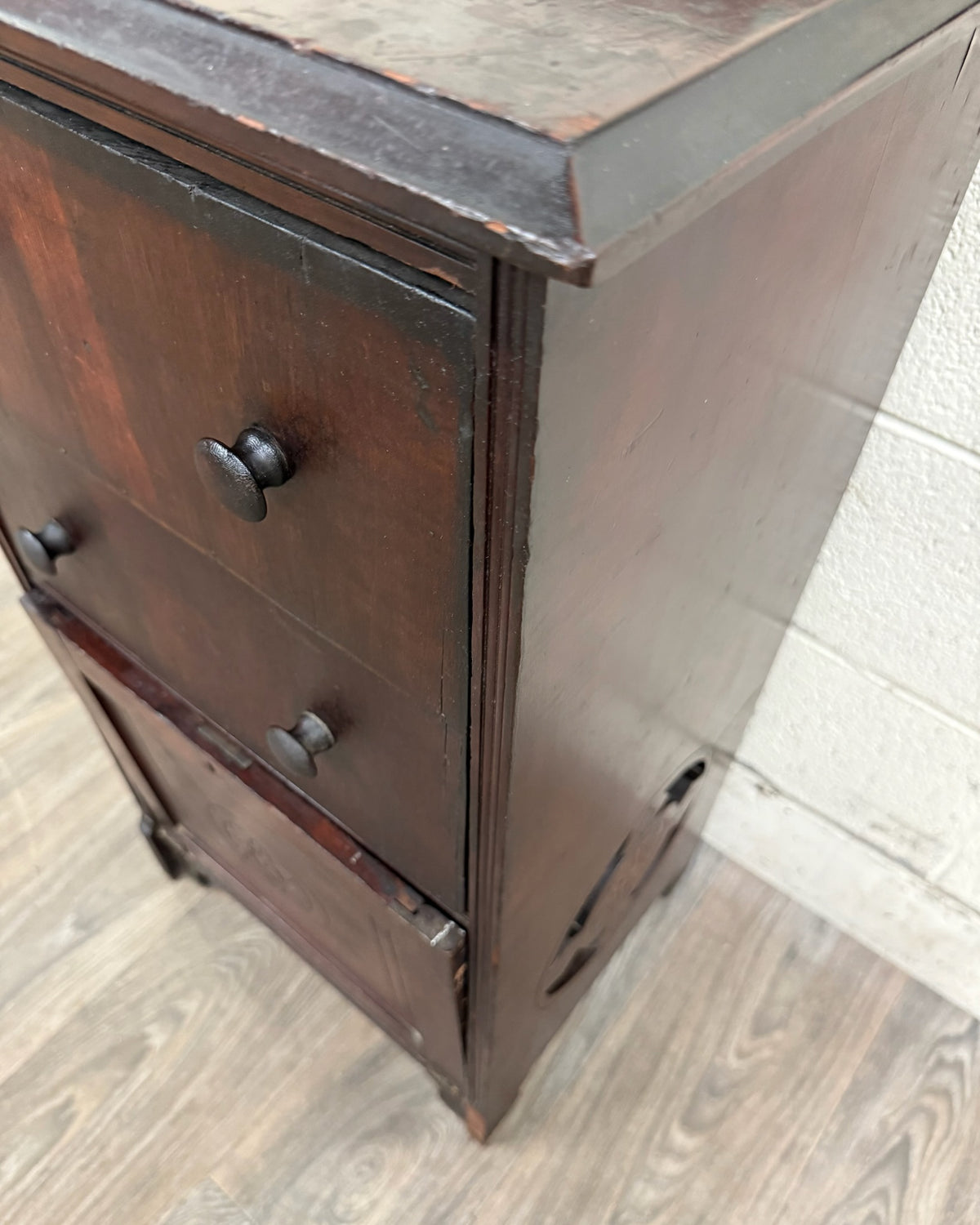 Antique Victorian Eastlake Aesthetic Movement Bedside Cabinet