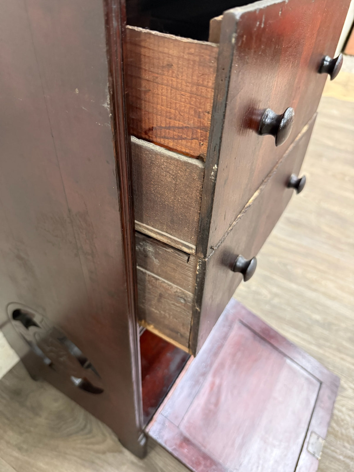 Antique Victorian Eastlake Aesthetic Movement Bedside Cabinet