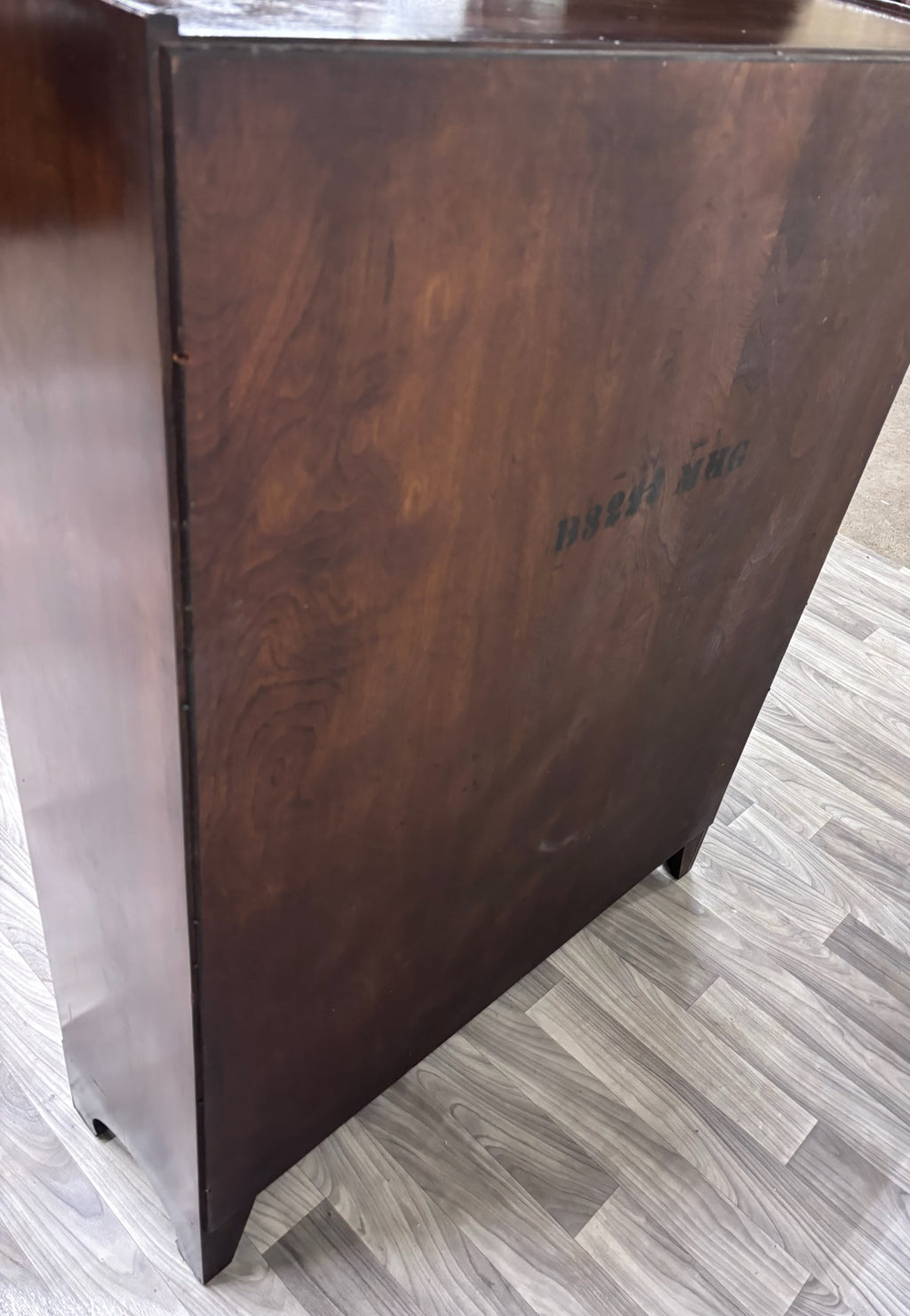 Vintage Georgian Revival Mahogany and Glass Bookcase Display Cabinet