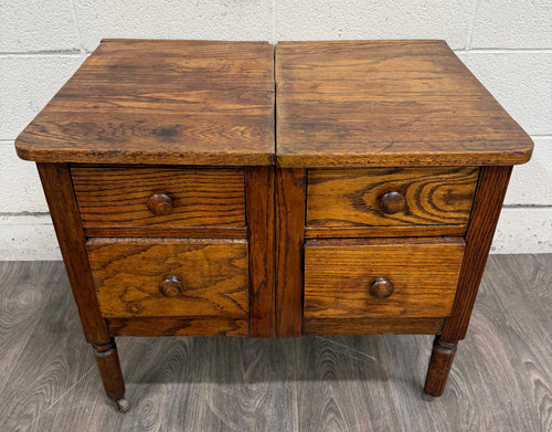 Antique Arts & Crafts Four Drawer Quarter Sawn White Oak Chest