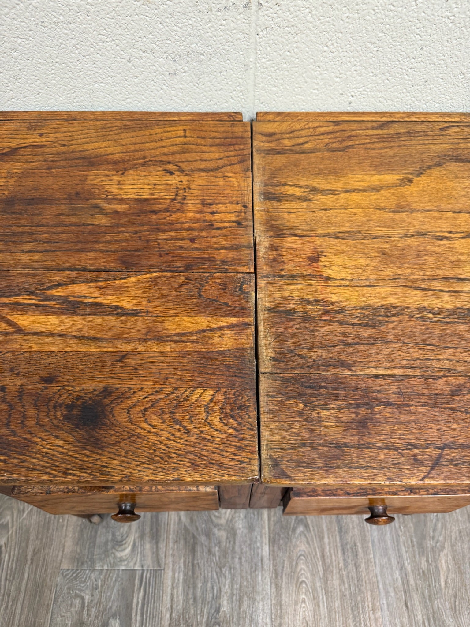 Antique Arts & Crafts Four Drawer Quarter Sawn White Oak Chest