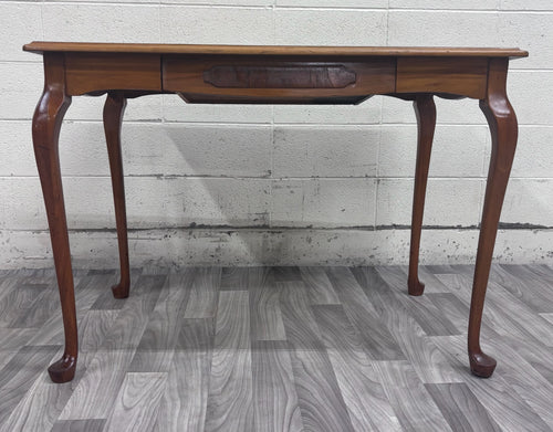Antique Helmers Mfg. Co. Queen Anne Style Writing Desk Library Table