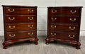 Vintage Councill Furniture Chippendale Solid Mahogany Nightstands Bedside Tables