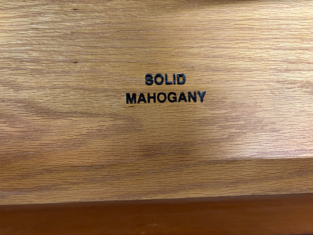 Vintage Councill Furniture Chippendale Solid Mahogany Nightstands Bedside Tables