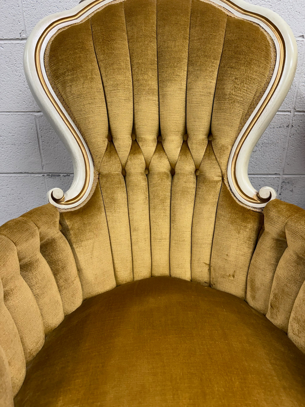 Vintage Pelham Shell & Leckie Hollywood Regency Bergere Lounge Chairs - Pair