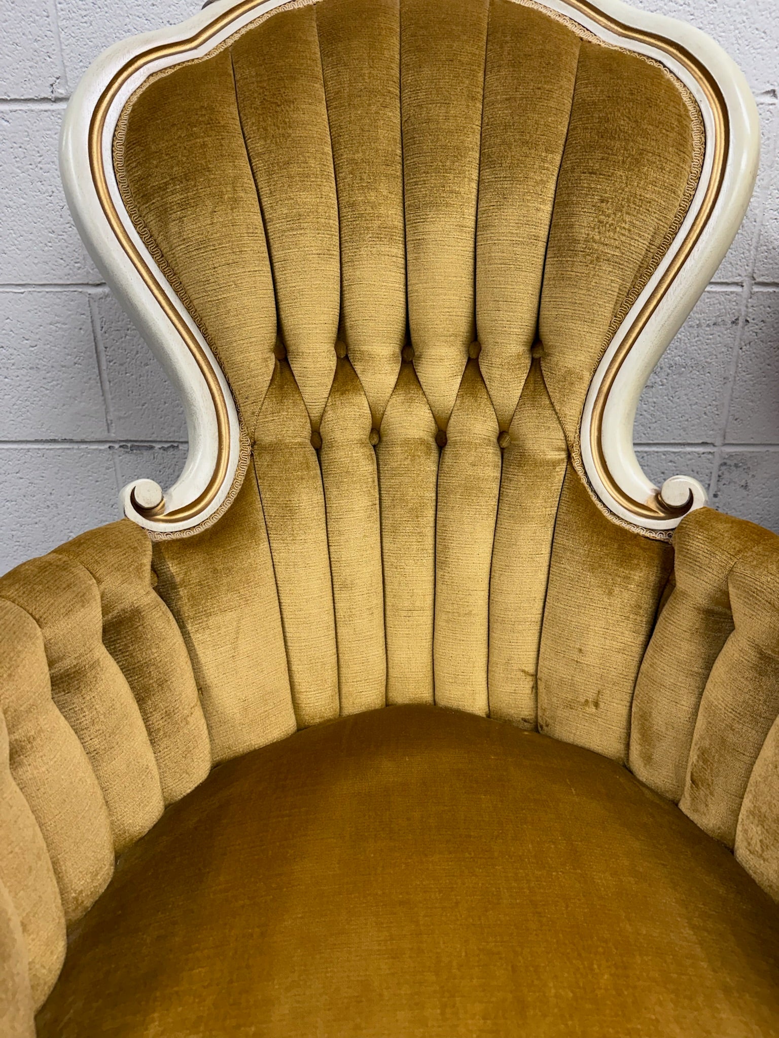 Vintage Pelham Shell & Leckie Hollywood Regency Bergere Lounge Chairs - Pair