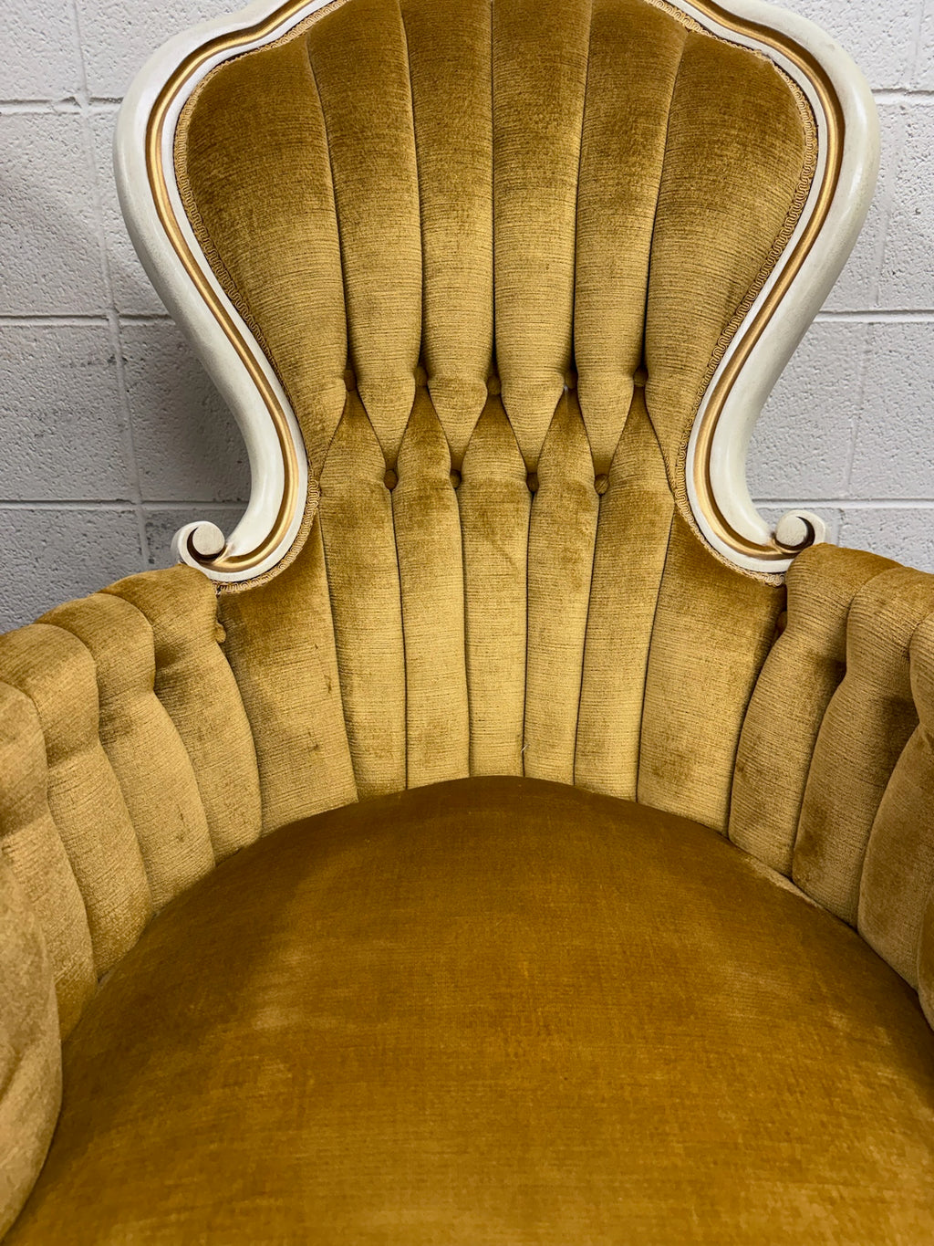 Vintage Pelham Shell & Leckie Hollywood Regency Bergere Lounge Chairs - Pair