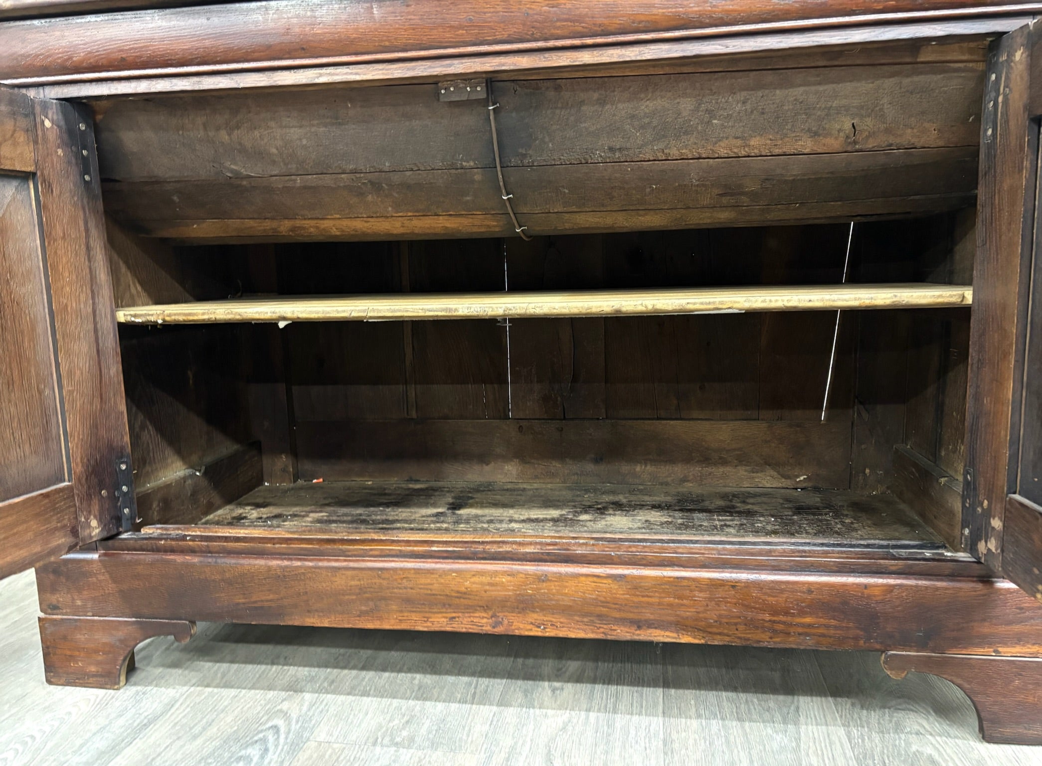 Antique 18th Century Country French French Provincial Dough Bin Cabinet Kneader