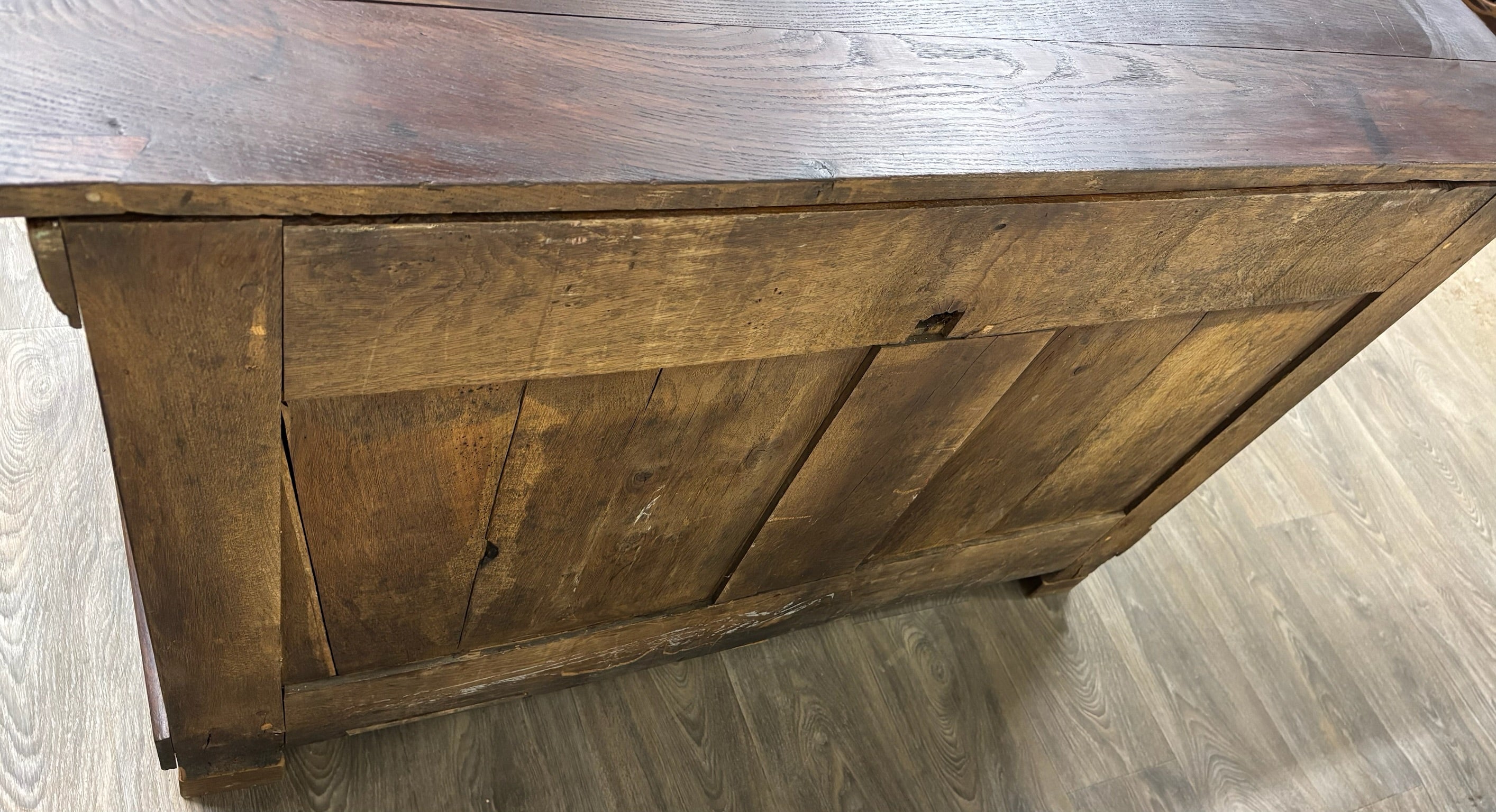 Antique 18th Century Country French French Provincial Dough Bin Cabinet Kneader