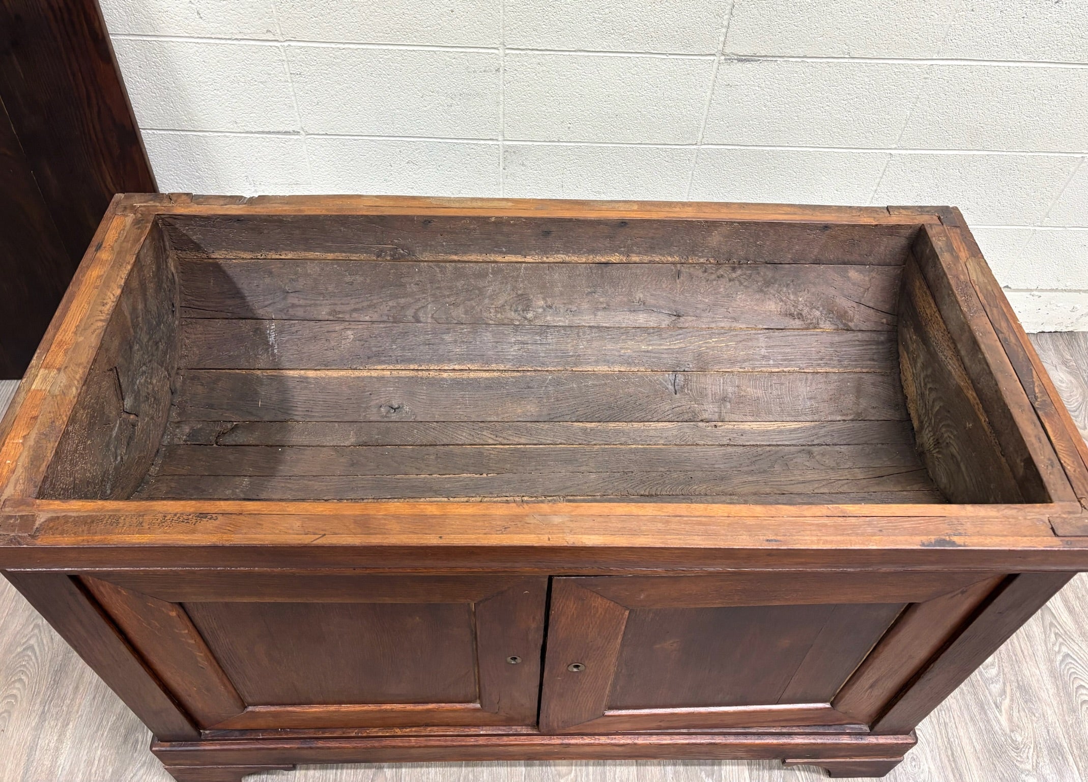 Antique 18th Century Country French French Provincial Dough Bin Cabinet Kneader