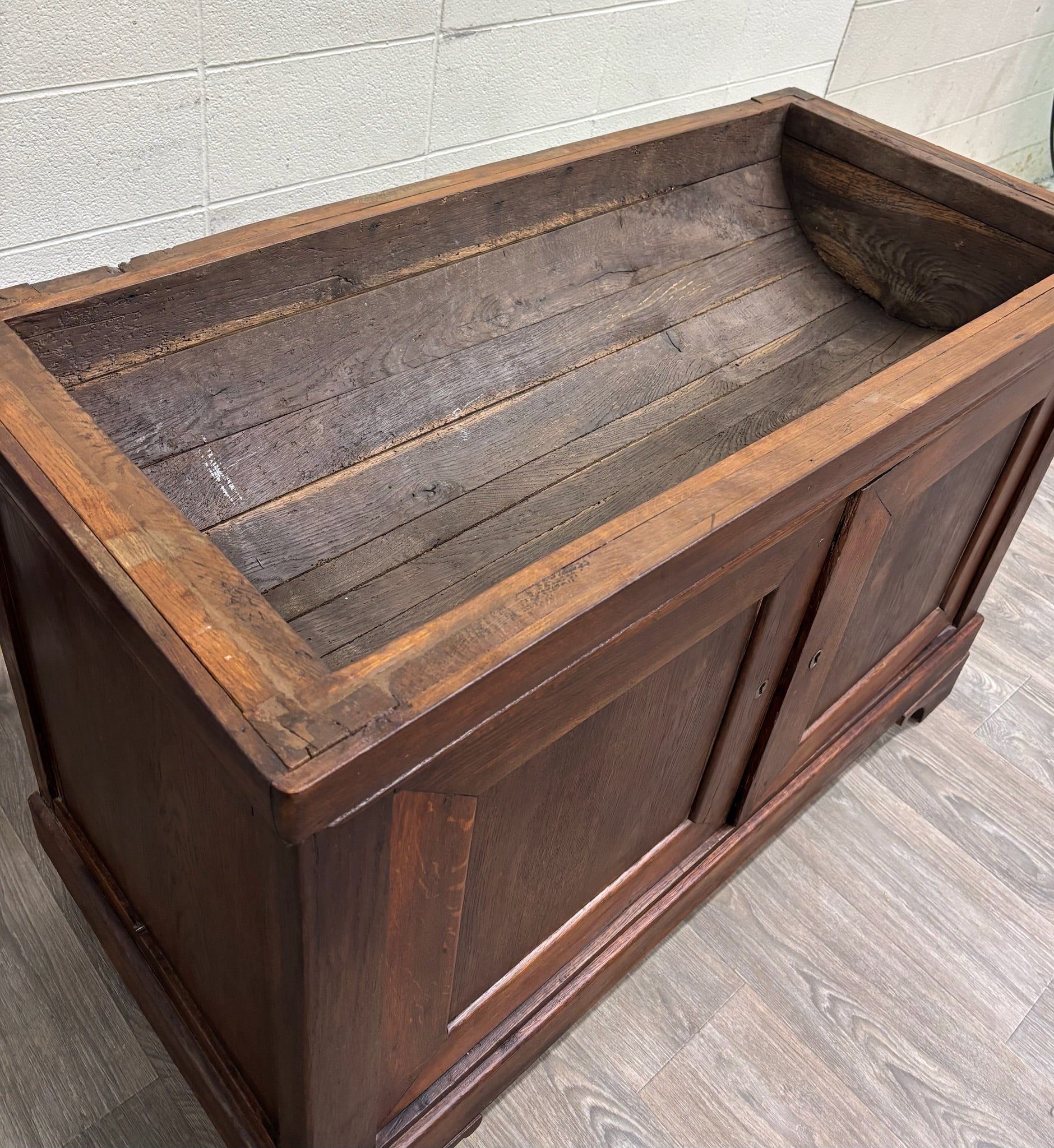 Antique 18th Century Country French French Provincial Dough Bin Cabinet Kneader