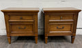 Vintage Dixie Furniture Mid Century Traditional Neoclassical Nightstands - Pair