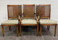 Vintage Ranck Furniture Solid Cherry Caned Back Dining Chairs - Set of 6