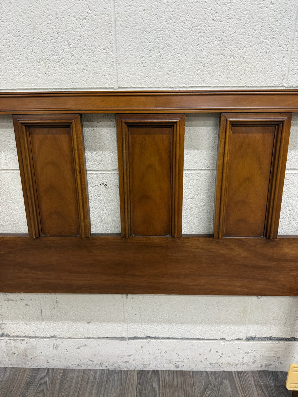 Vintage King Size Traditional Federal Style Raised Recessed Panel Headboard