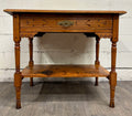Antique Victorian Eastlake Aesthetic Movement Walnut Library Table Console