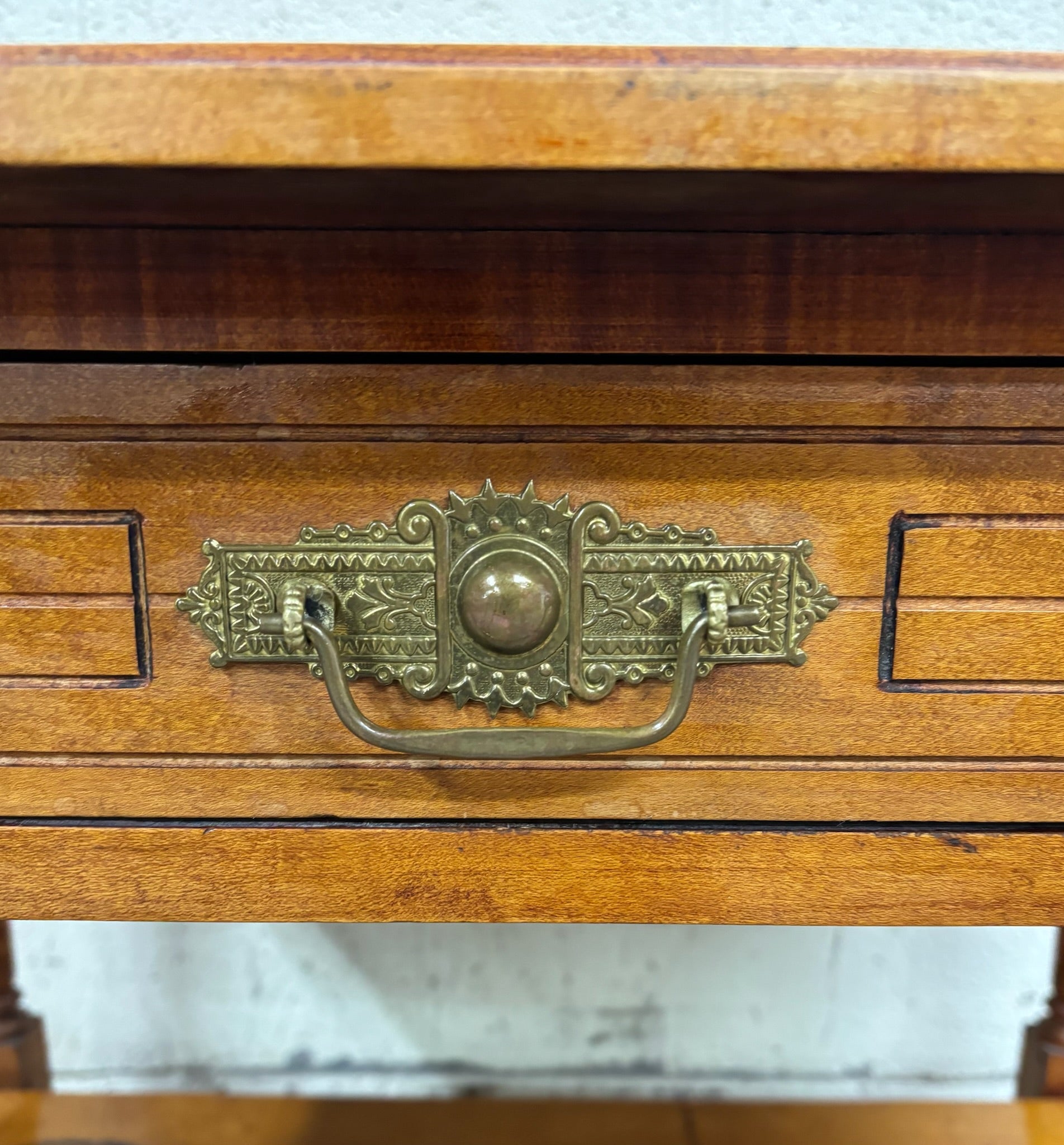 Antique Victorian Eastlake Aesthetic Movement Walnut Library Table Console