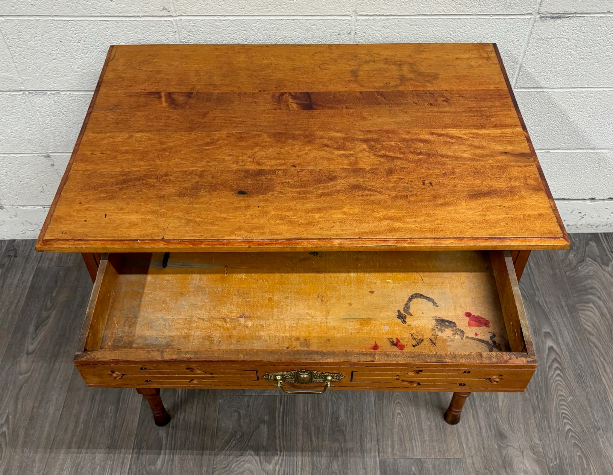 Antique Victorian Eastlake Aesthetic Movement Walnut Library Table Console