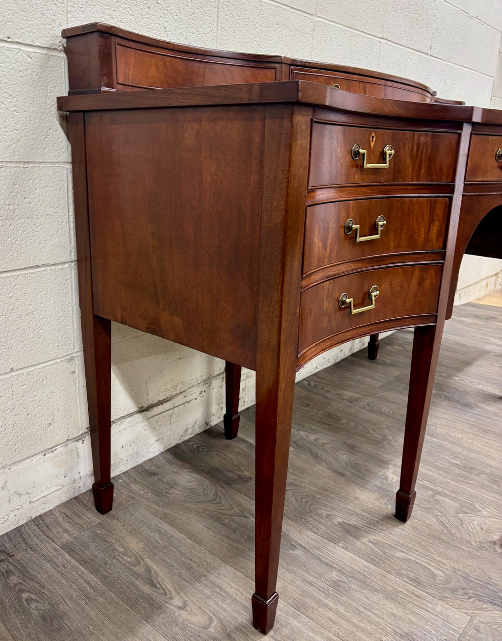 Vintage Federal Georgian George III Hepplewhite Style Mahogany Writing Desk