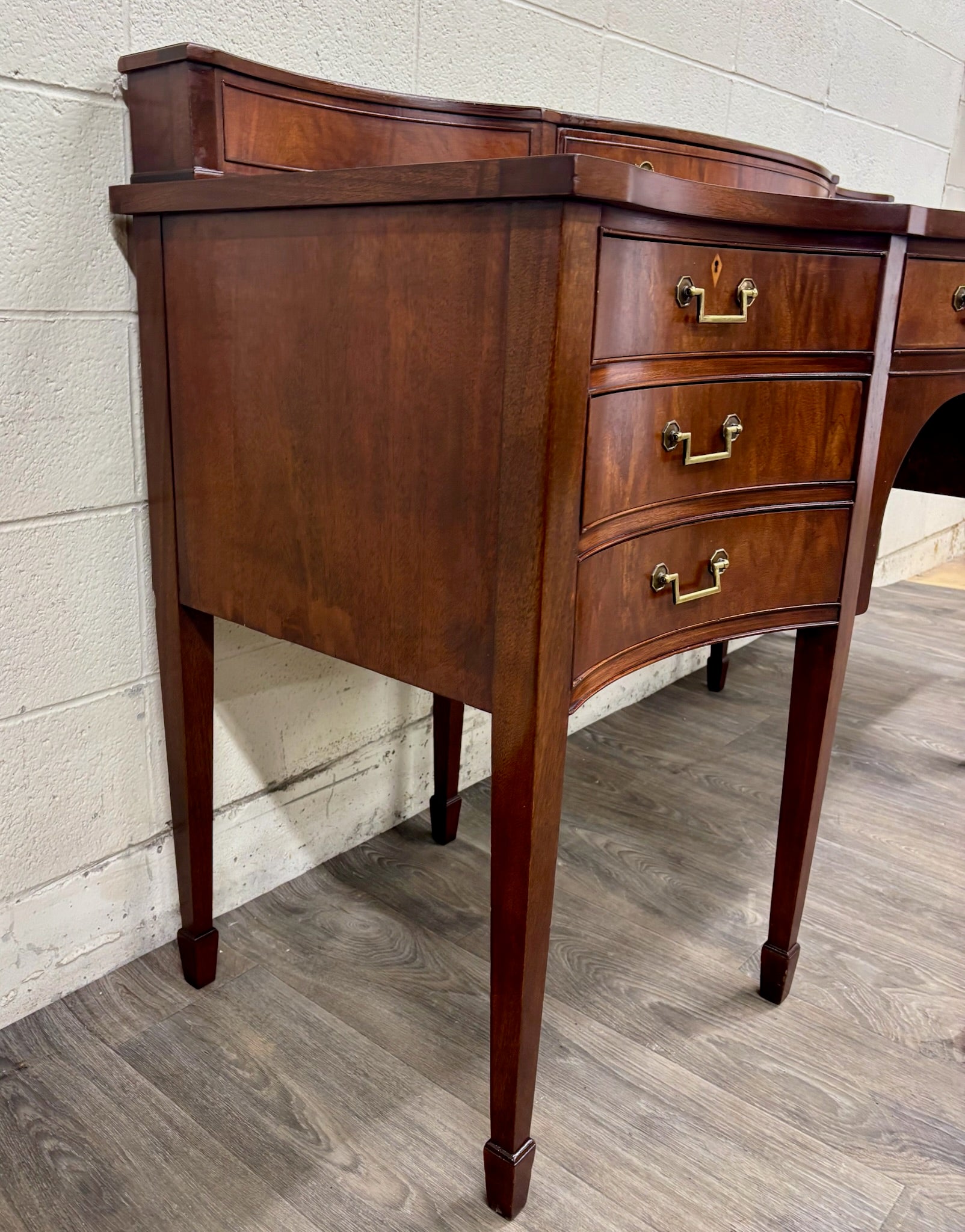 Vintage Federal Georgian George III Hepplewhite Style Mahogany Writing Desk