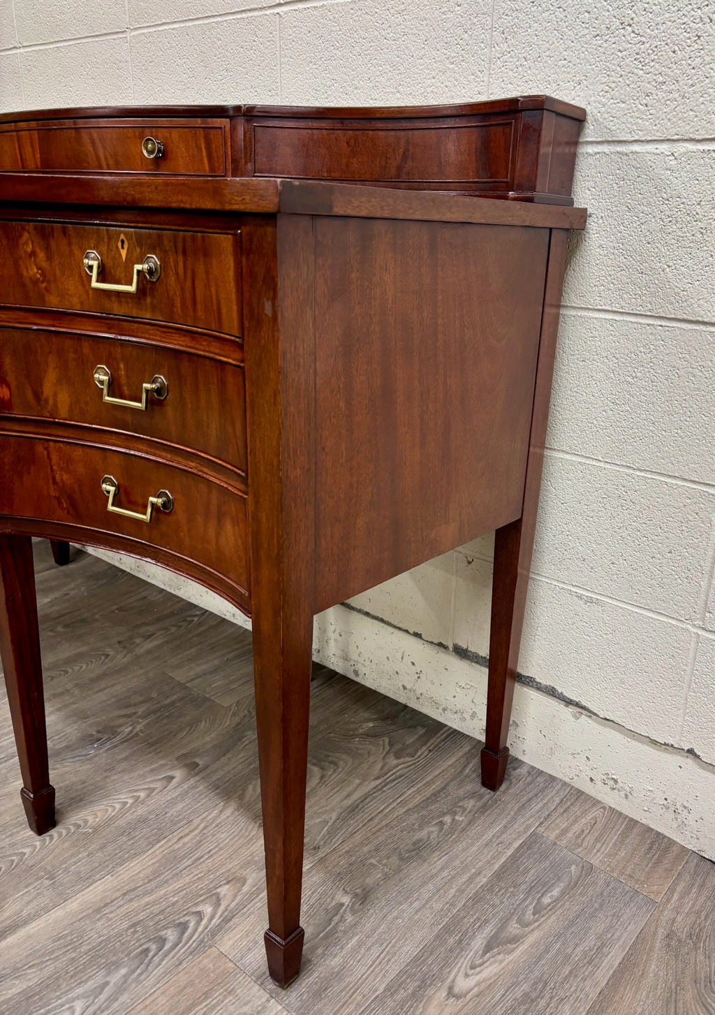 Vintage Federal Georgian George III Hepplewhite Style Mahogany Writing Desk