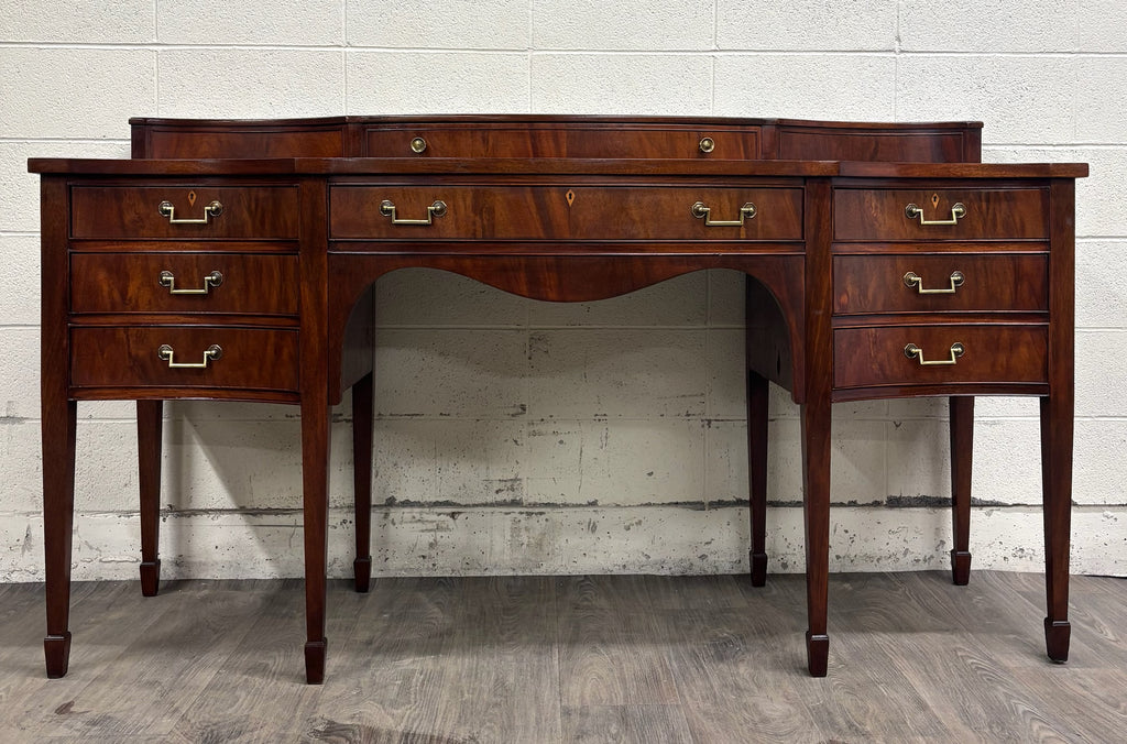 Vintage Federal Georgian George III Hepplewhite Style Mahogany Writing Desk