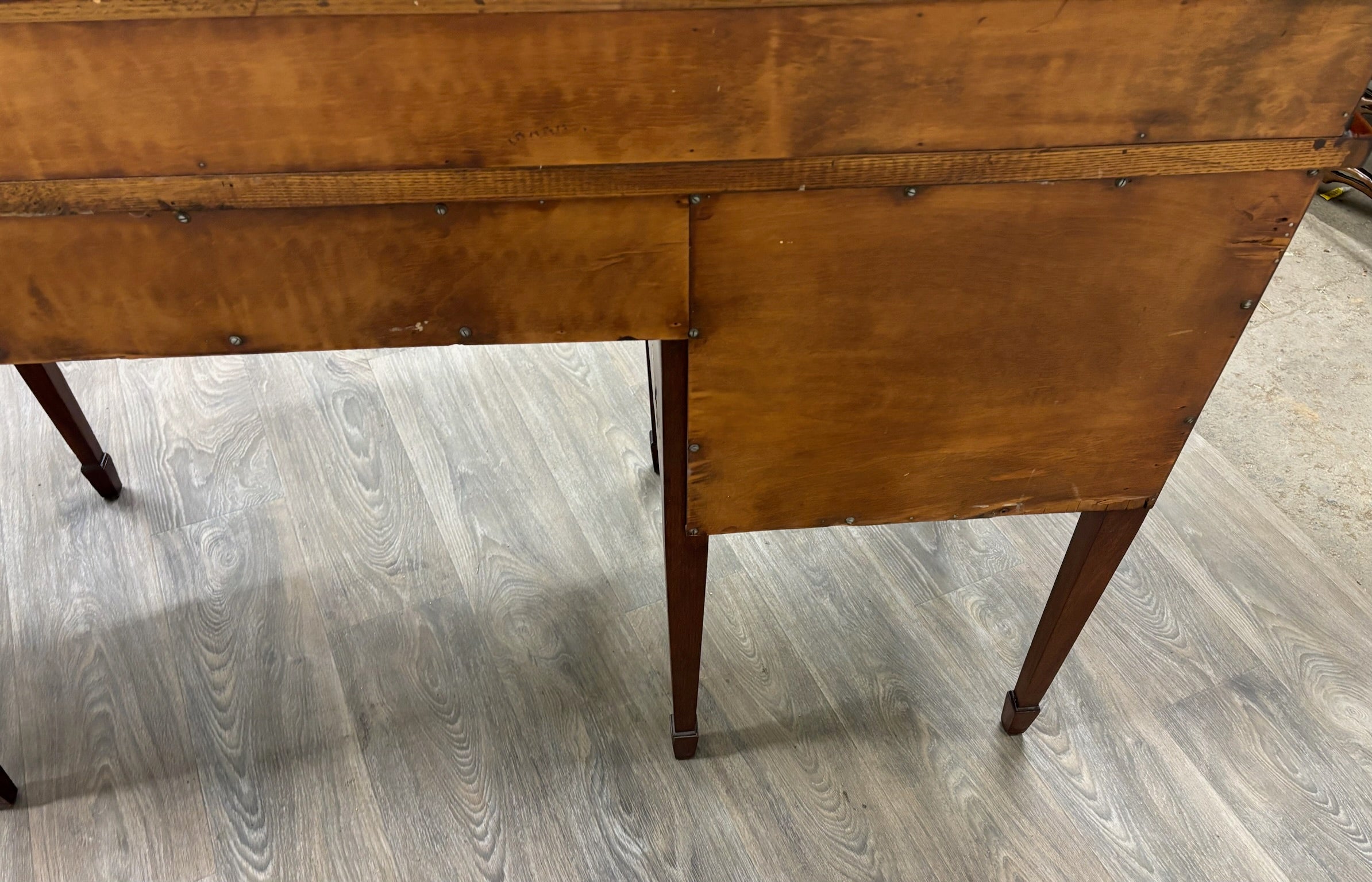 Vintage Federal Georgian George III Hepplewhite Style Mahogany Writing Desk