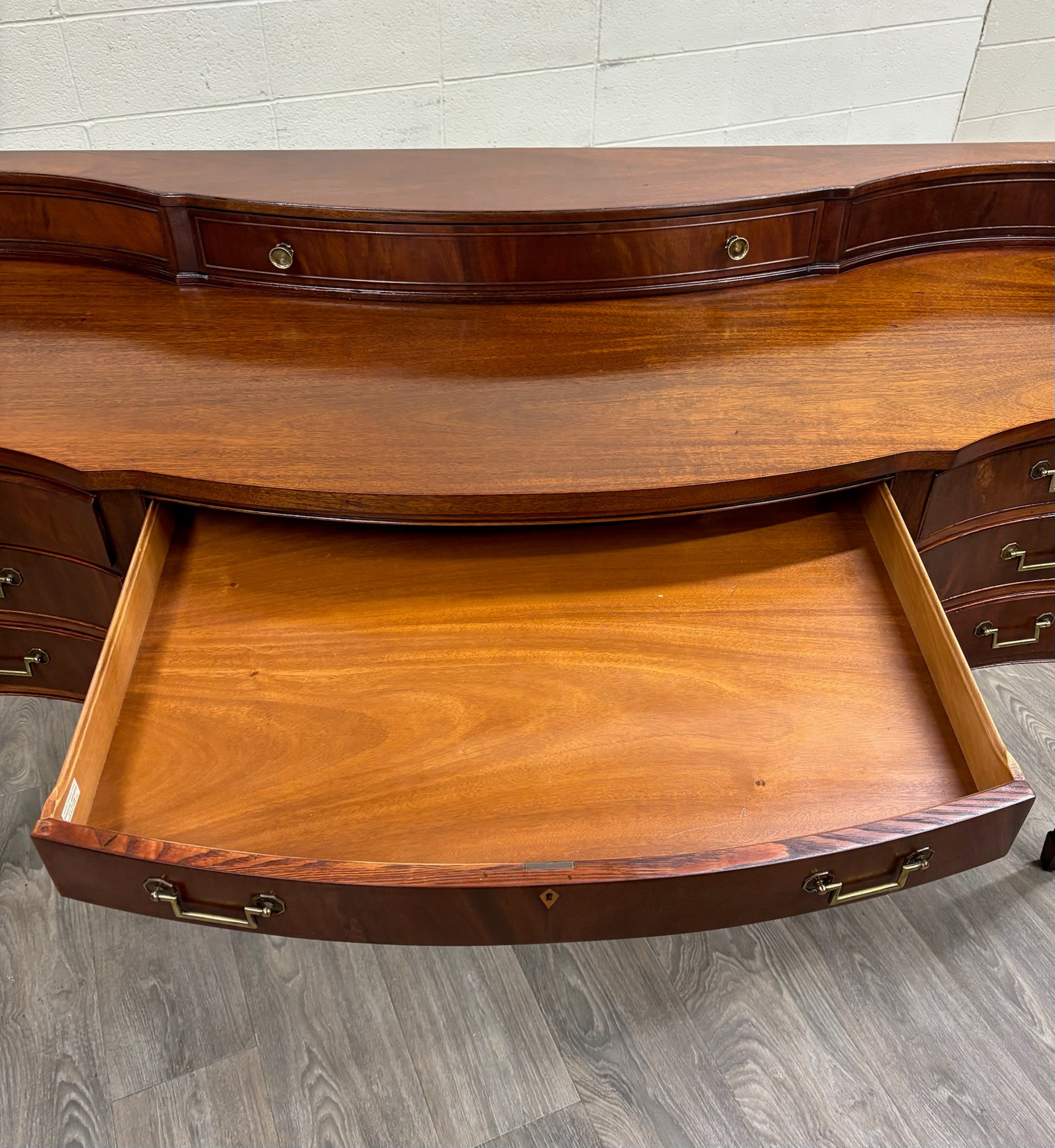 Vintage Federal Georgian George III Hepplewhite Style Mahogany Writing Desk
