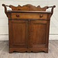 Antique 19th Century Primitive Walnut Dry Sink Washstand
