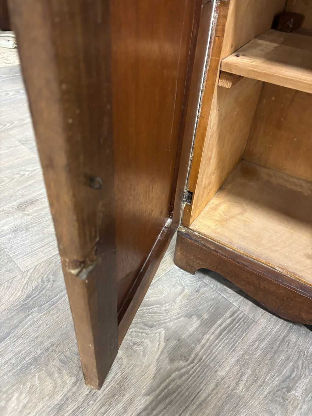Antique 19th Century Primitive Walnut Dry Sink Washstand