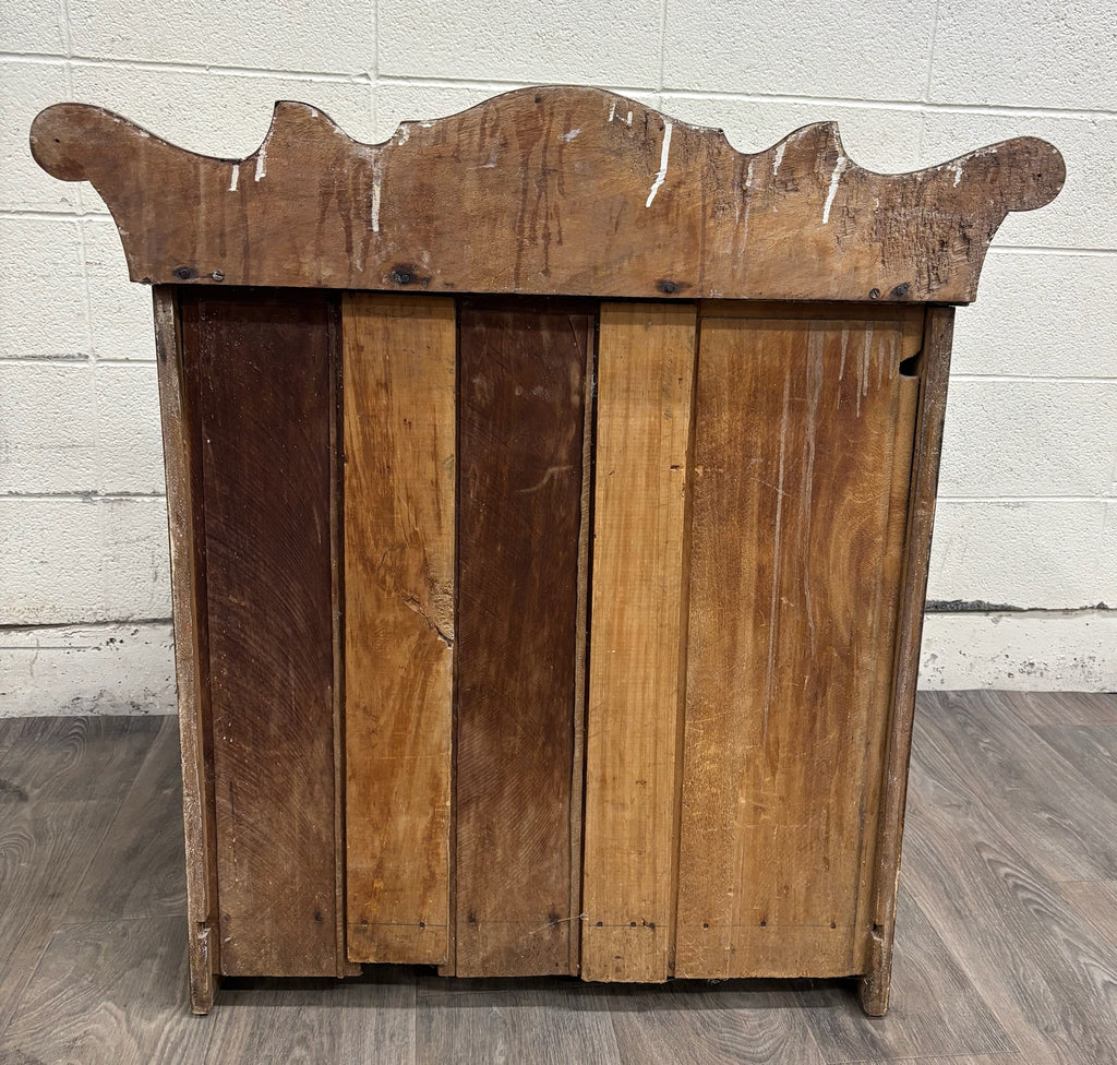 Antique 19th Century Primitive Walnut Dry Sink Washstand