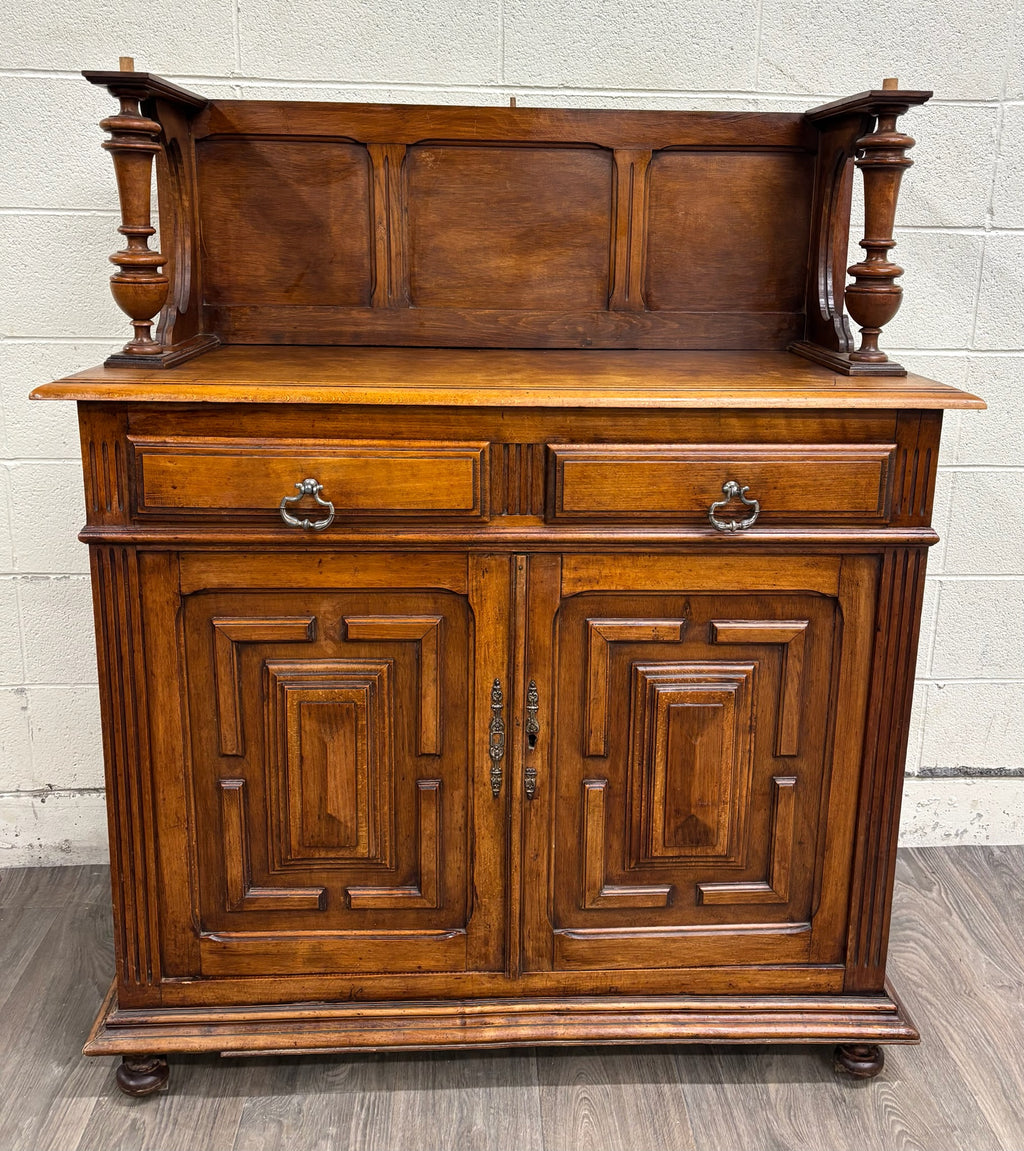 Antique French Renaissance Revival Henri II Style Two-Piece Buffet Deux Corps