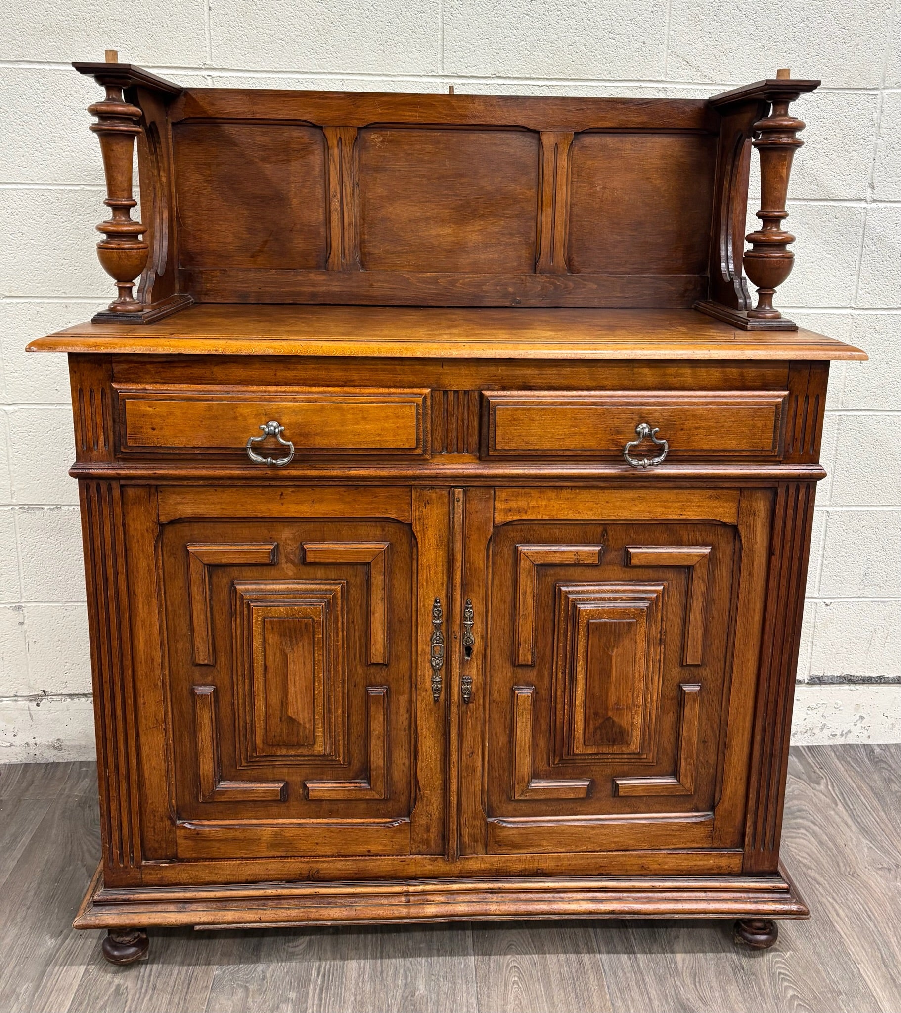 Antique French Renaissance Revival Henri II Style Two-Piece Buffet Deux Corps