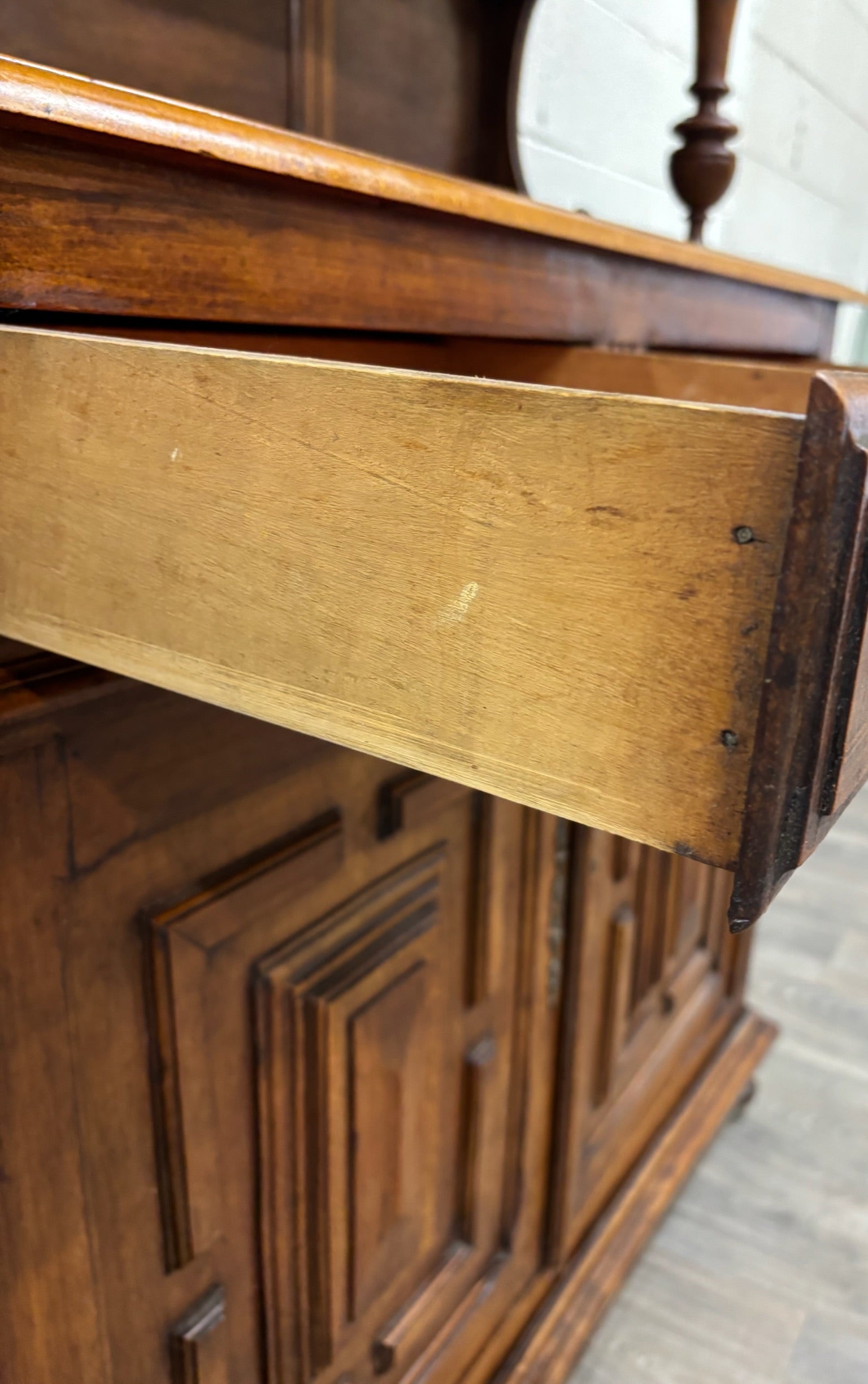 Antique French Renaissance Revival Henri II Style Two-Piece Buffet Deux Corps