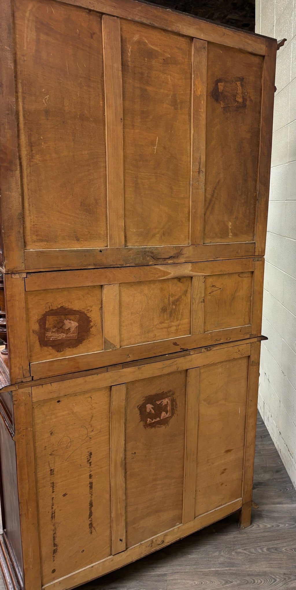 Antique French Renaissance Revival Henri II Style Two-Piece Buffet Deux Corps