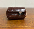 Antique Brown Ceramic Johnny Ball Guy Wire Insulator