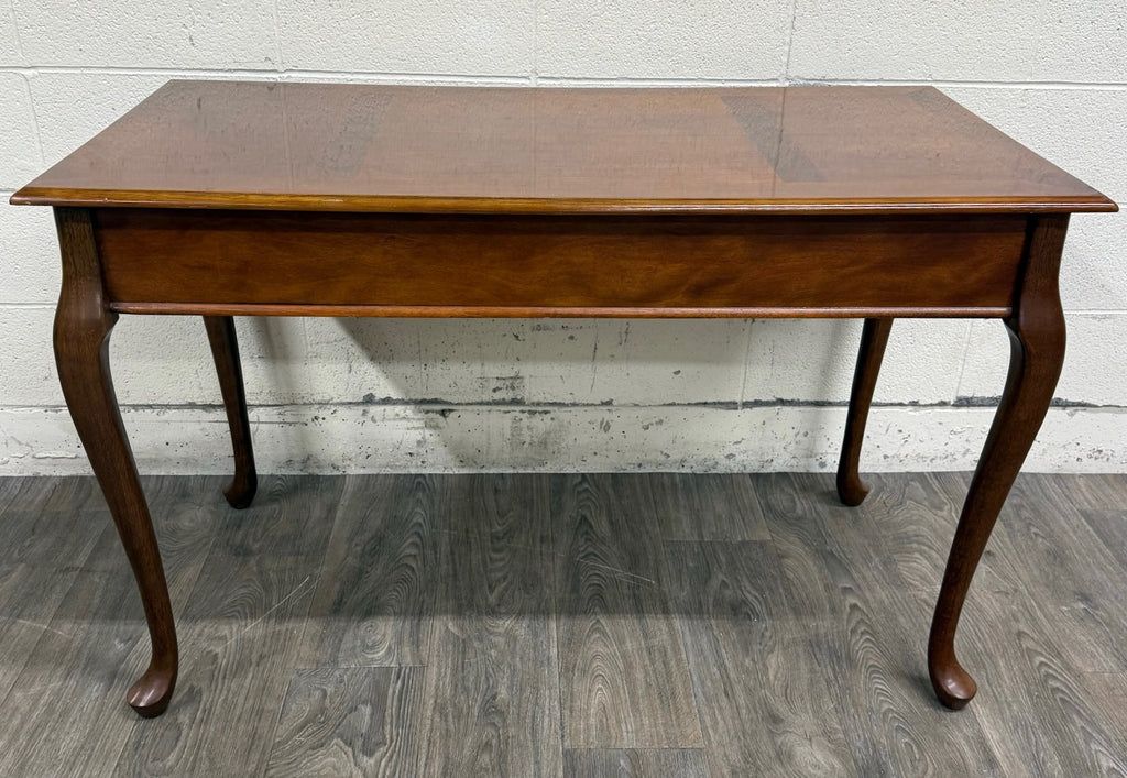 Vintage Queen Anne Style Writing Desk Entry Console Hallway Table Sofa Table
