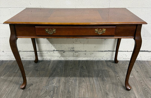 Vintage Queen Anne Style Writing Desk Entry Console Hallway Table Sofa Table