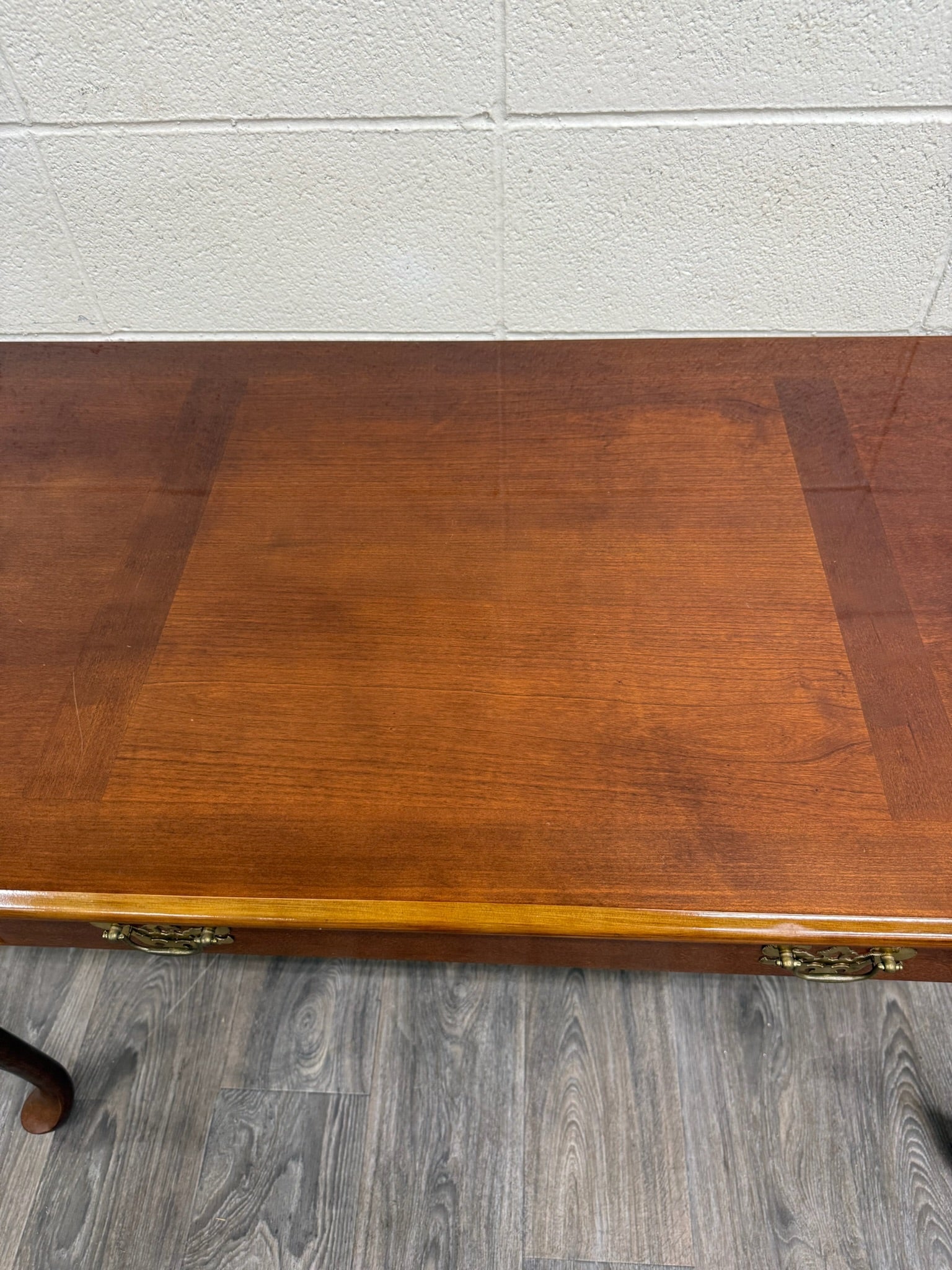 Vintage Queen Anne Style Writing Desk Entry Console Hallway Table Sofa Table