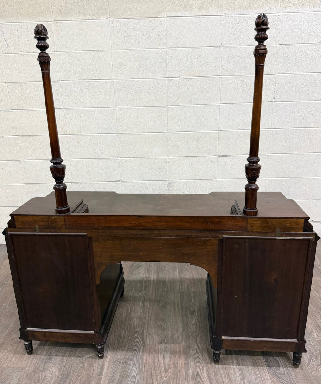 Antique Berkey & Gay Mahogany Vanity or Kneehole Desk