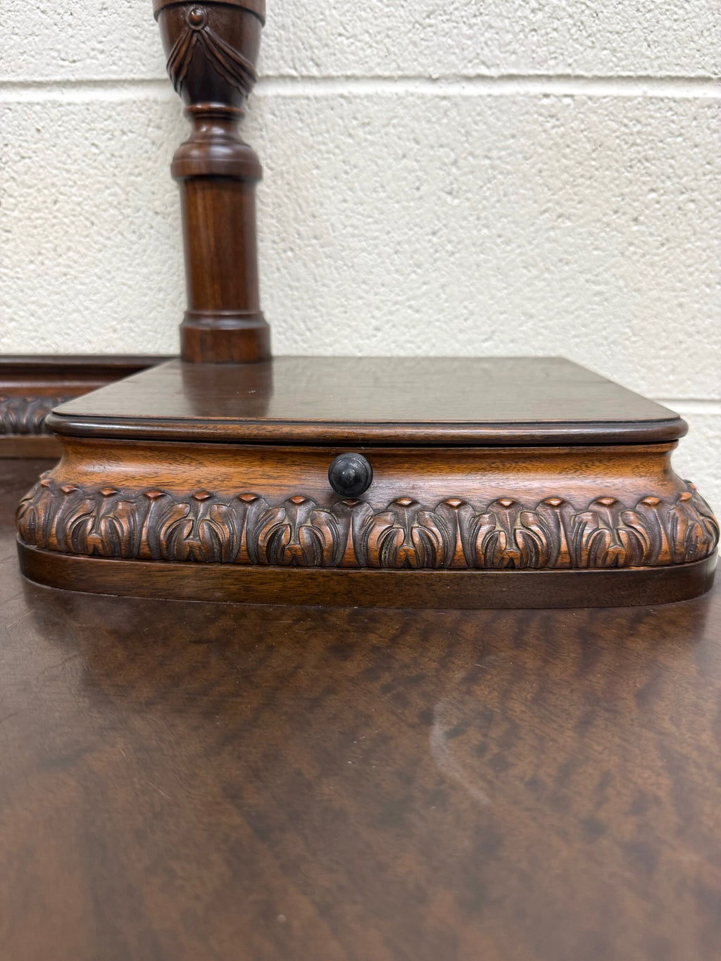 Antique Berkey & Gay Mahogany Vanity or Kneehole Desk
