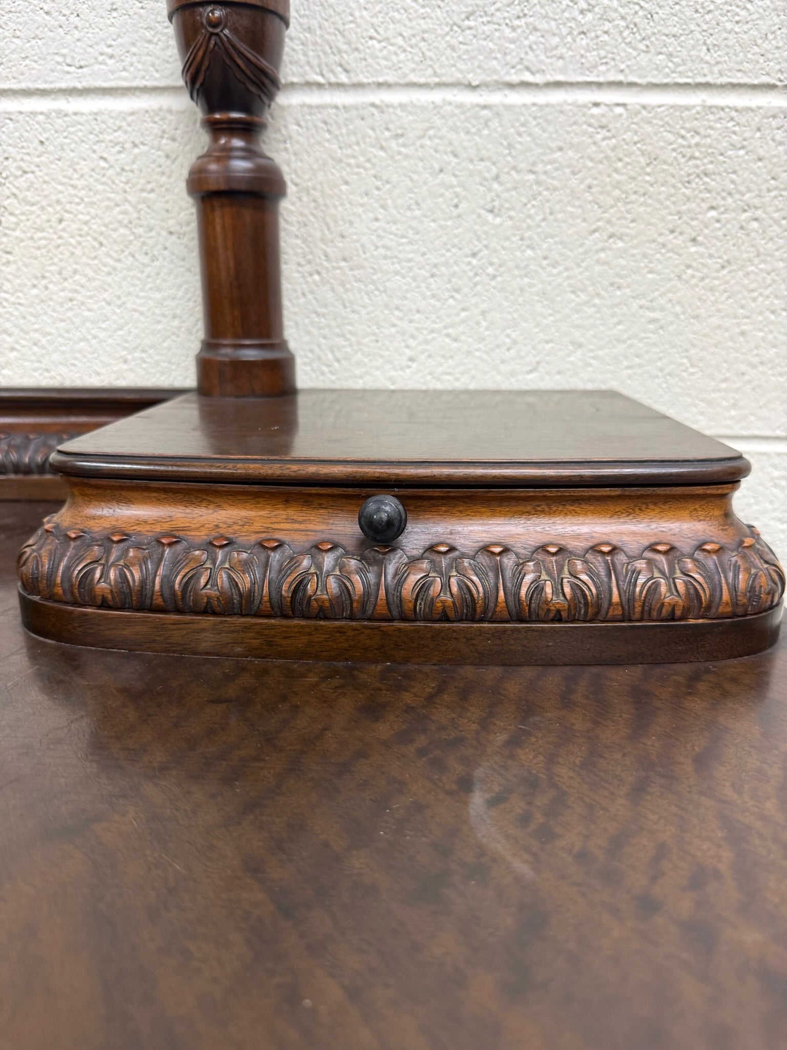 Antique Berkey & Gay Mahogany Vanity or Kneehole Desk