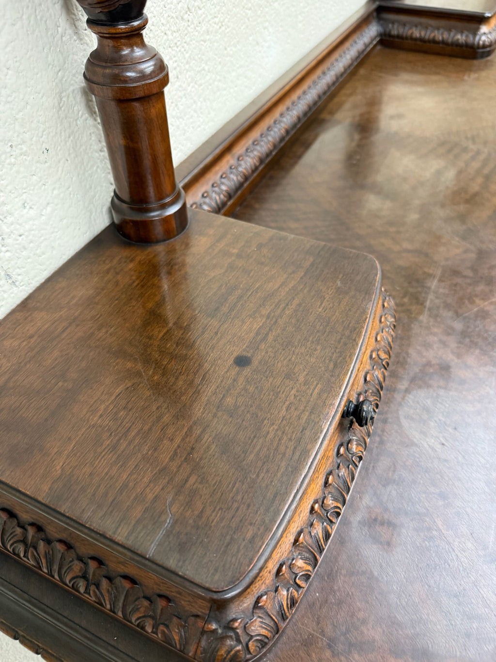 Antique Berkey & Gay Mahogany Vanity or Kneehole Desk