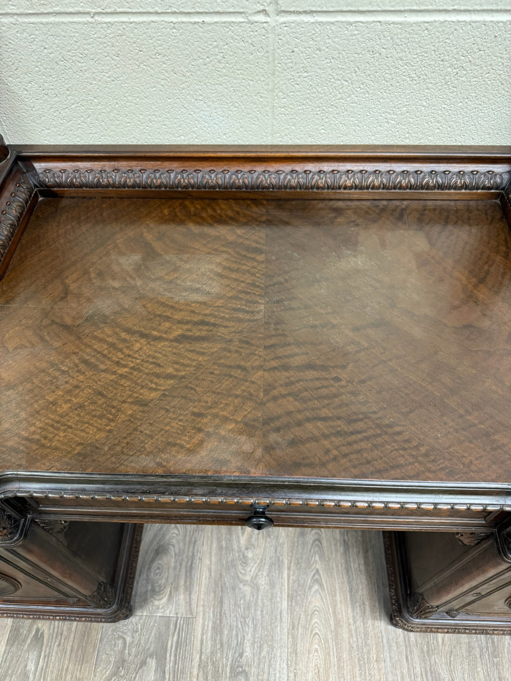 Antique Berkey & Gay Mahogany Vanity or Kneehole Desk