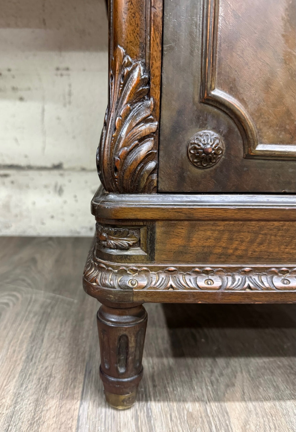Antique Berkey & Gay Mahogany Vanity or Kneehole Desk