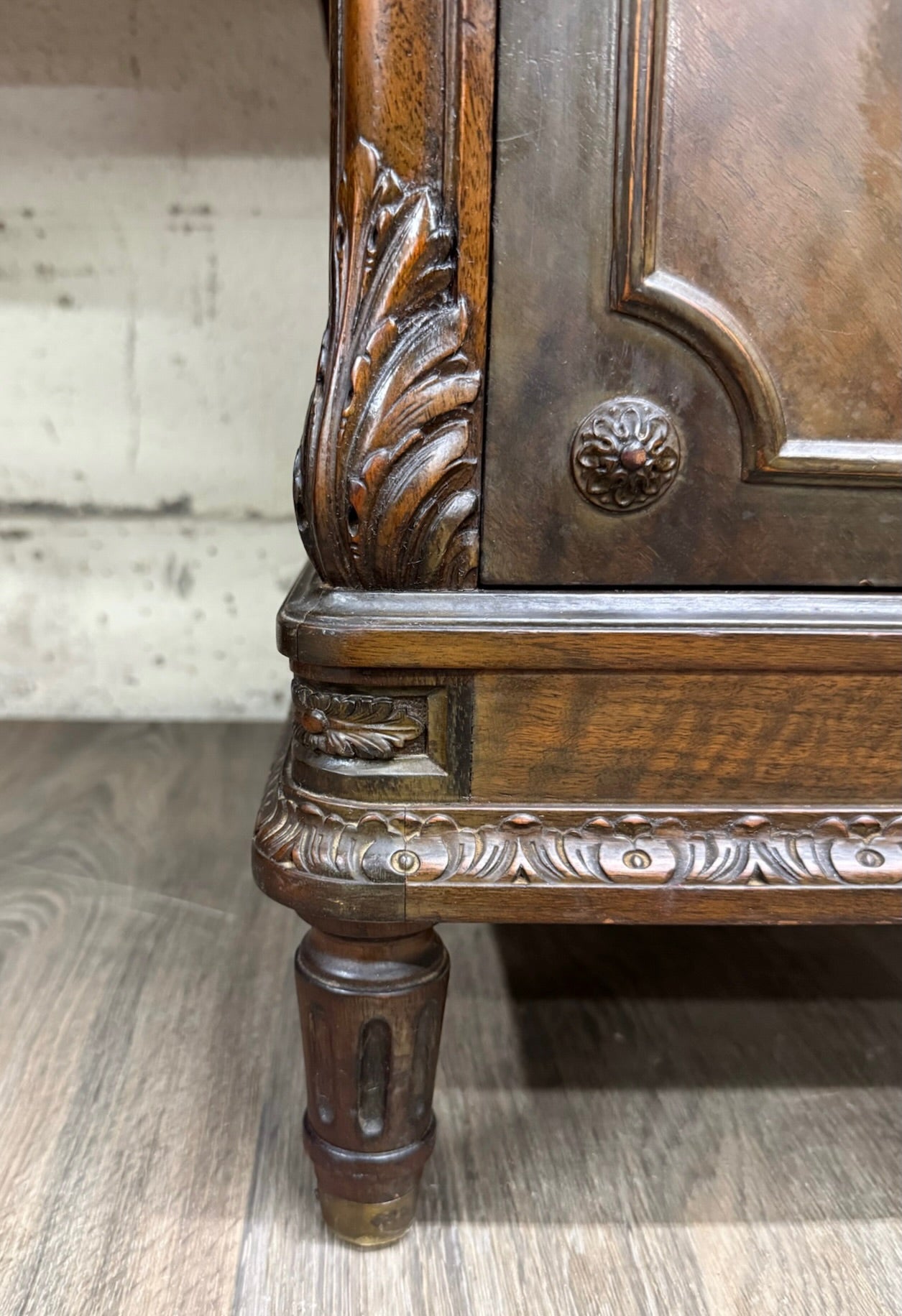 Antique Berkey & Gay Mahogany Vanity or Kneehole Desk