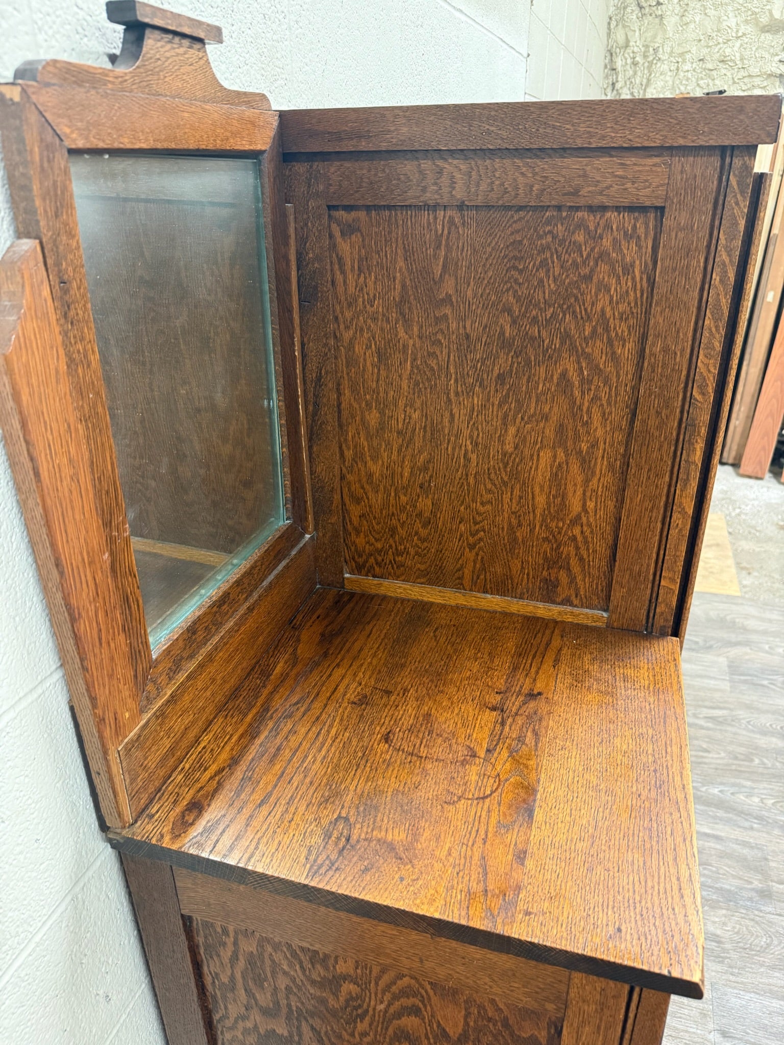 Antique Arts & Crafts Mission Quarter Sawn White Oak Gentleman’s Chiffonier
