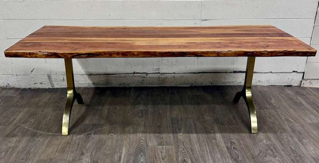 West Elm Live Edge Acacia Wood Dining Table