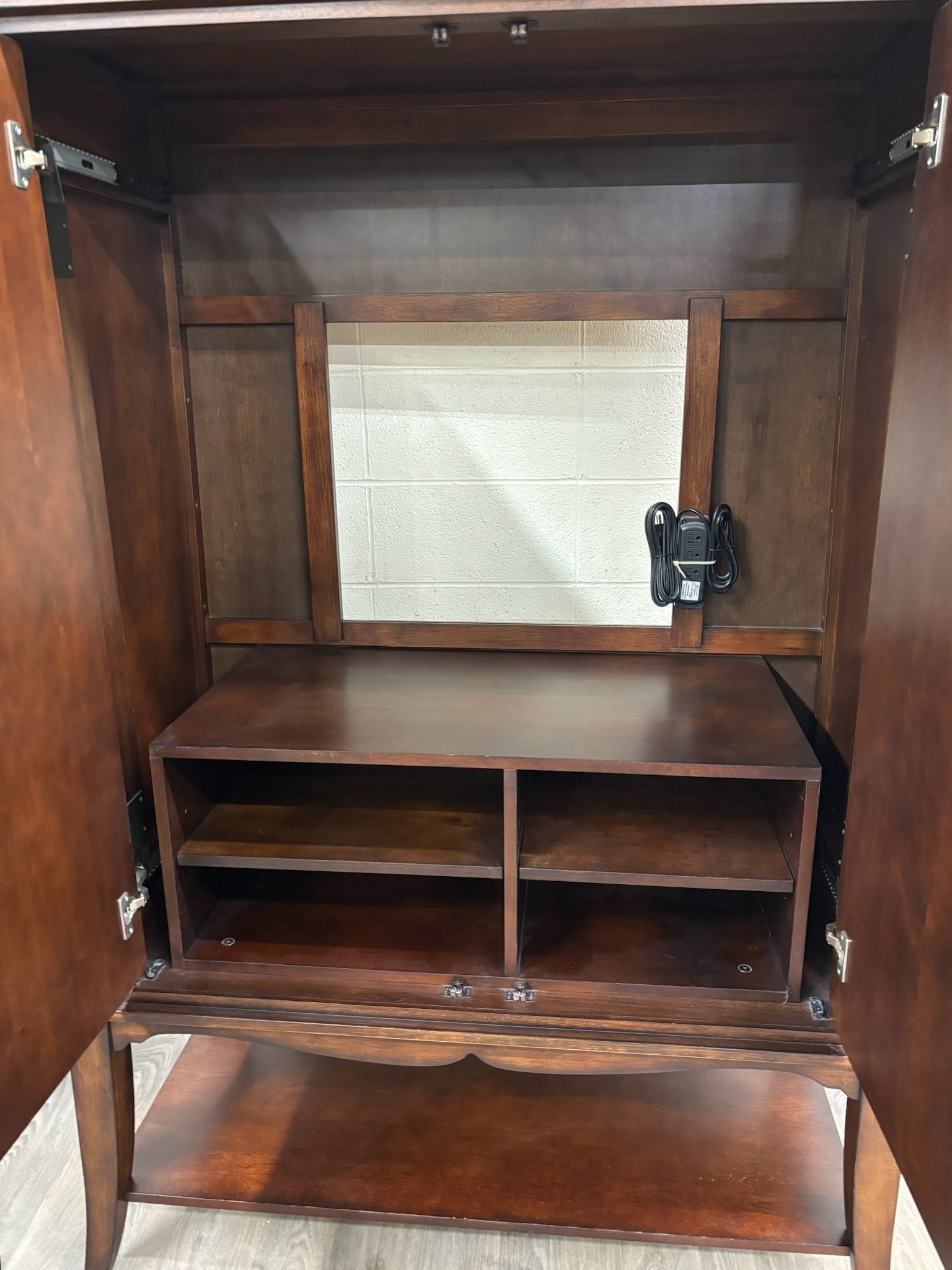 Contemporary Entertainment Armoire Media Cabinet