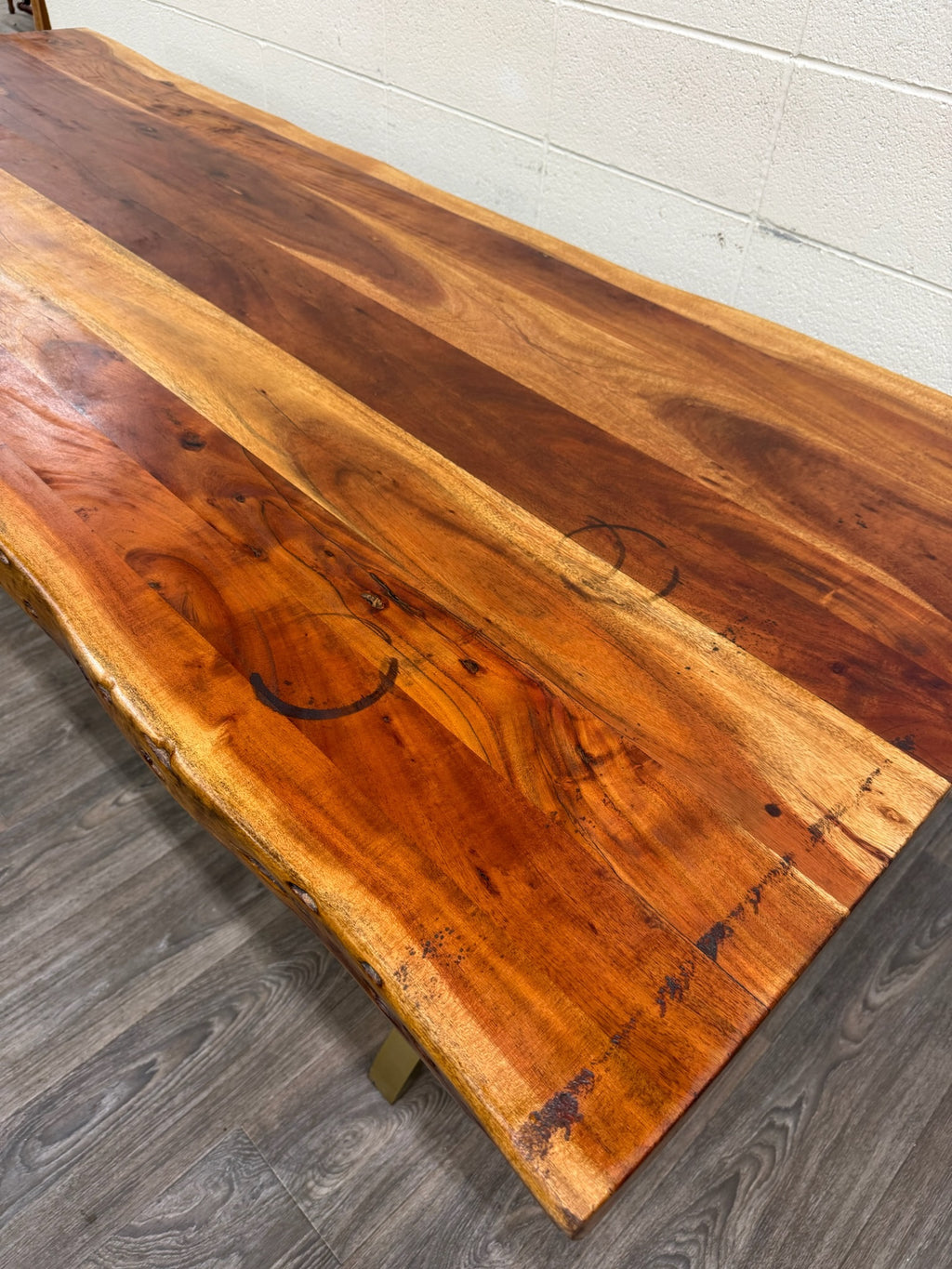 West Elm Live Edge Acacia Wood Dining Table