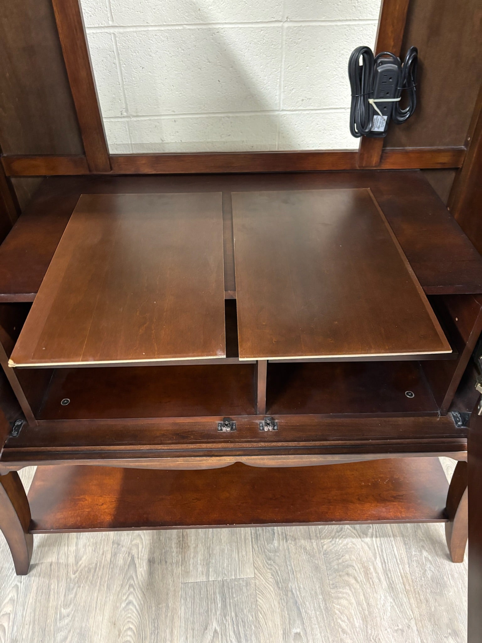 Contemporary Entertainment Armoire Media Cabinet